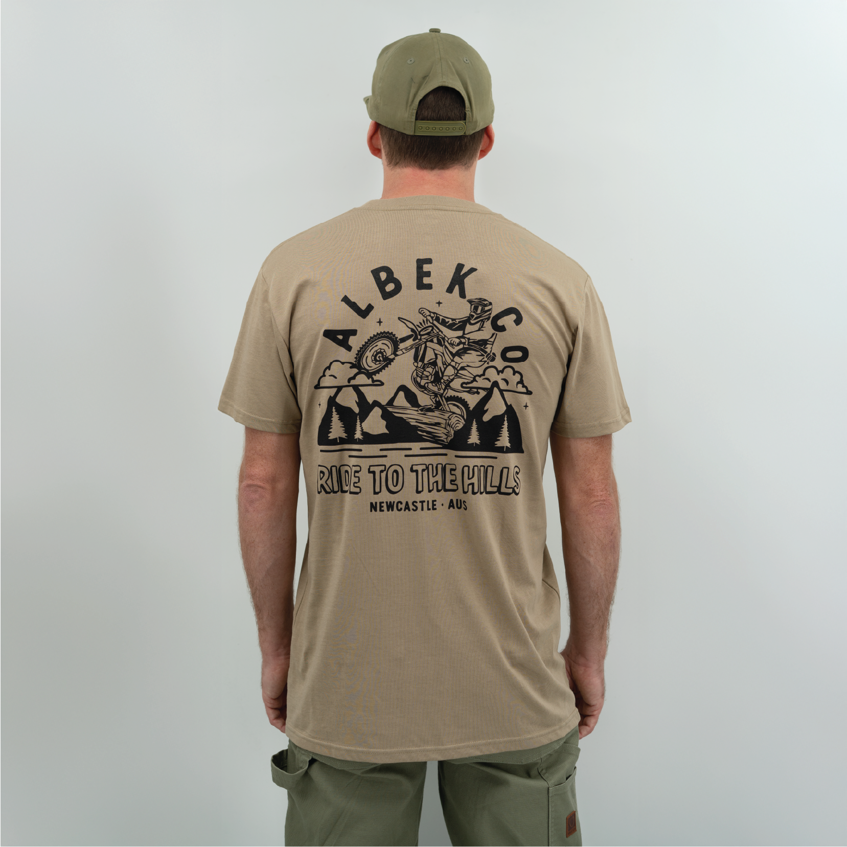 Ride To The Hills Tee - Sand
