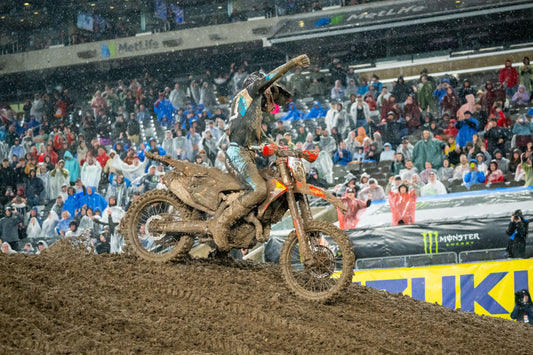 Troy Lee Designs/Red Bull/GASGAS Factory Racing Team records its first main event win of the 2023 AMA Supercross season