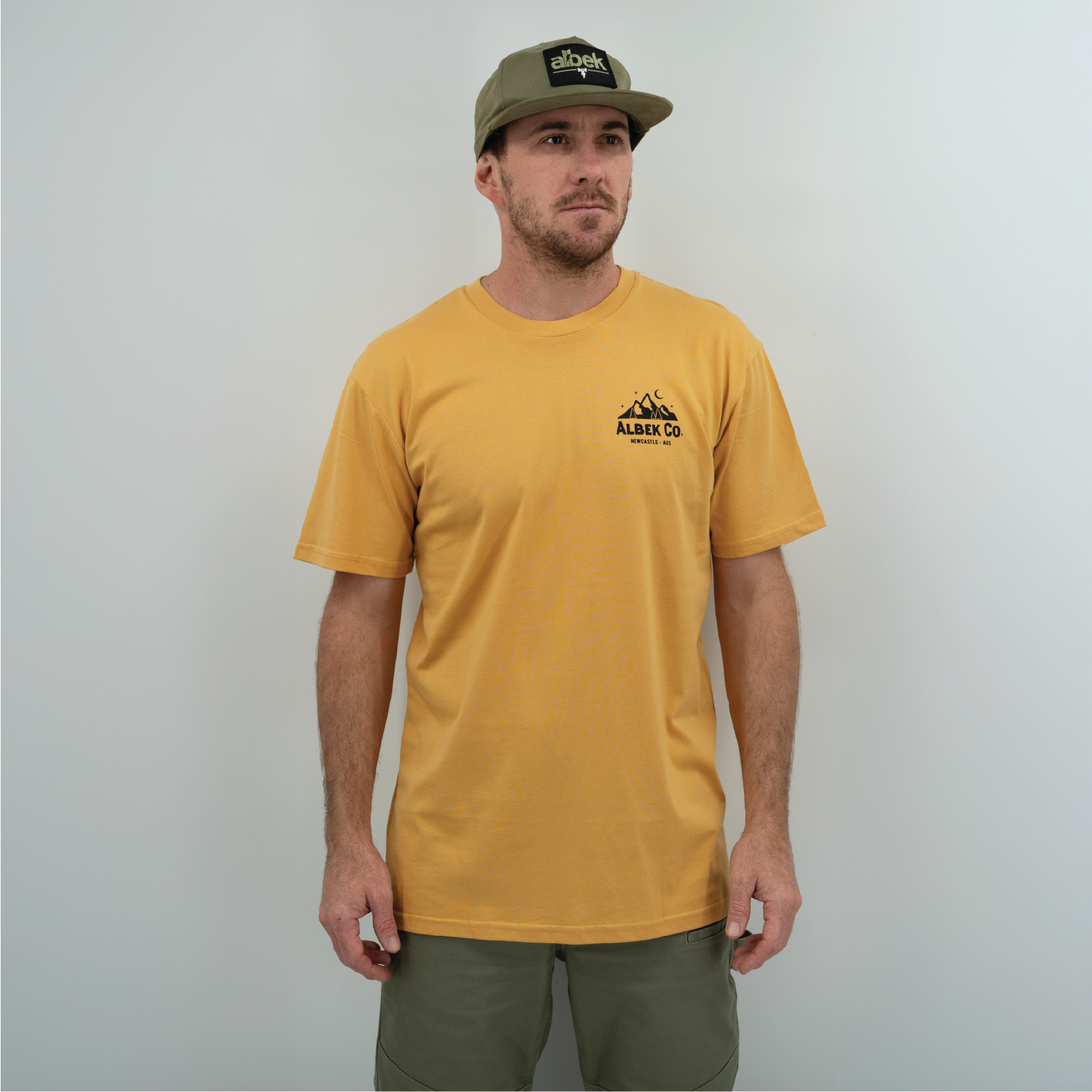 Ride To The Hills Tee - Mustard