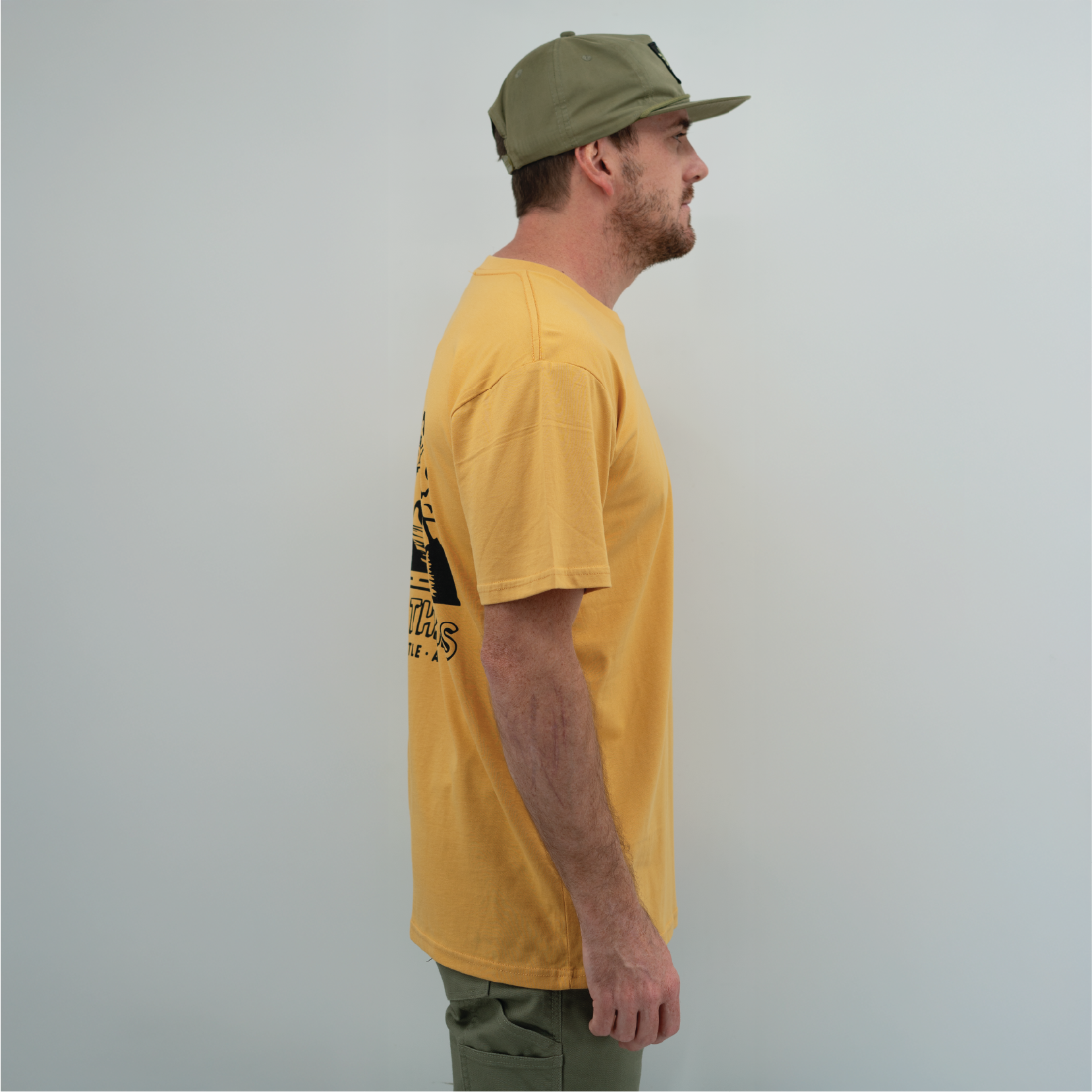 Ride To The Hills Tee - Mustard