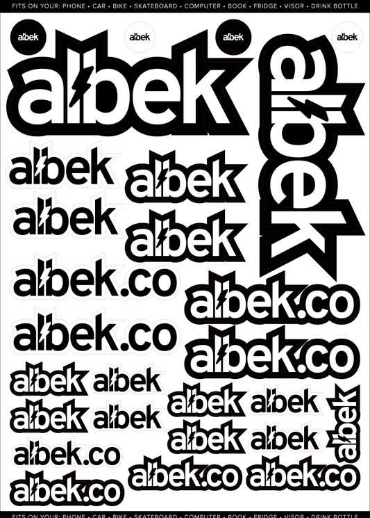 ALBEK LOGO PACK STICKER SHEET